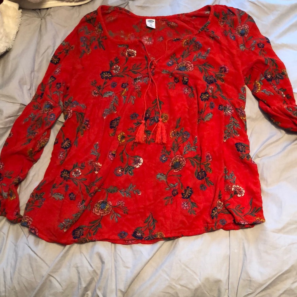 Floral bohemian top